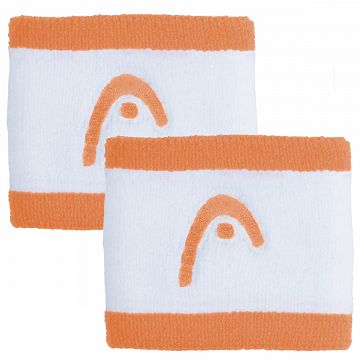 Head Striped Wristband 2.5" Apricot / White